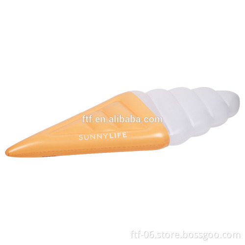 white ice cream inflatable floating row,ice cream air mattress,ice cream floating mat